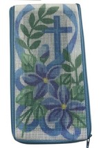 Alice Peterson Needlepoint Eyeglass Phone Case Christian Theme Stitch an... - £11.37 GBP