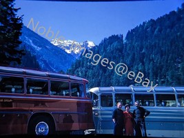 1964 Tourist Sparkling Tour Buses Mountain Austria Kodachrome 35mm Slide - £4.28 GBP