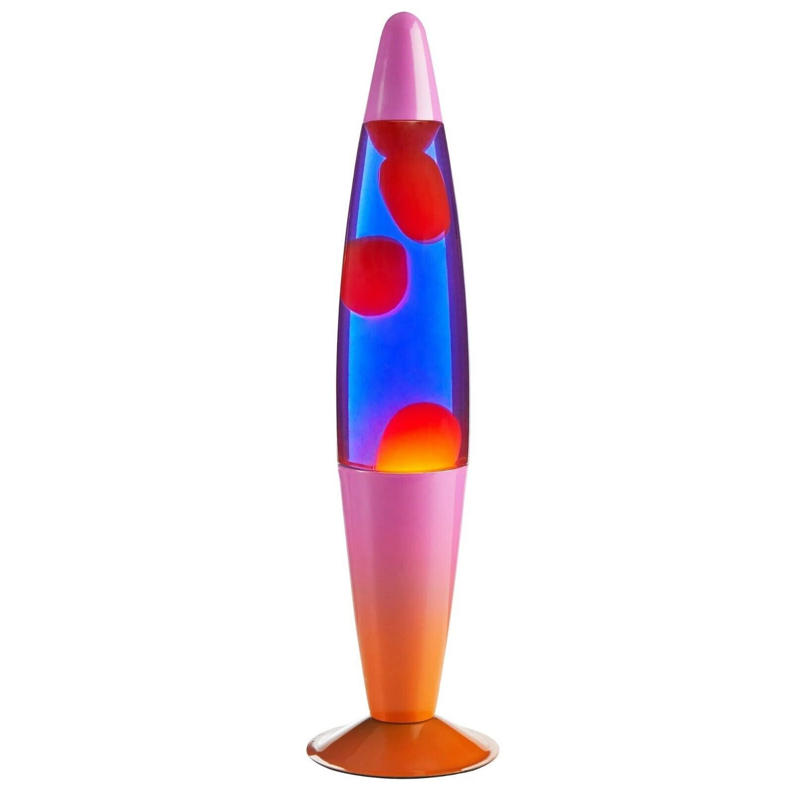 Urban Shop 16&quot; Sunset Volcano Lamp Pink Wax Purple Liquid Painted Metal ... - $13.99