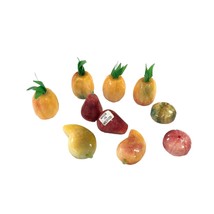 10 Vintage Alabaster Marble Stone Fruits Vegetables Mexico 1 -1.5 inches lot 3 - £39.07 GBP