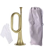 Tuoren Gold Bugle Cavalry Trumpet Brass Instrument For School Band Cavalry - €38,28 EUR