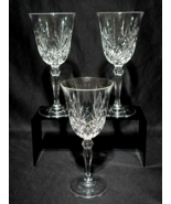 KII2 Water Wine Glass KILLARNEY CRYSTAL - 7.75&quot; Cut Crystal Criss Cross ... - $65.88 CAD