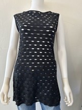 Shan Black Dress Tunic Swimsuit Cover Cutout Size 1 (US 4/6) - £51.75 GBP
