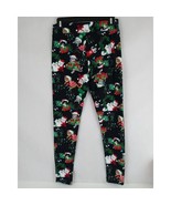 Women&#39;s Super Soft Leggings Black With Colorful Christmas Kittens &amp; Pres... - £10.00 GBP