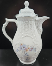 Rosenthal Belvedere Coffee Pot &amp; Lid Set Vintage Sanssouci Blue Floral G... - $88.77