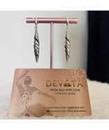 DEVATA Sterling Silver &amp; 18K Gold Black Spinel Animal Print Drop Earring... - $164.12 CAD