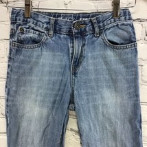The Childrens Place Boys Sz 10 Jeans Light Blue Straight Adjustable Wais... - $9.89