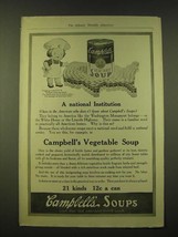 1918 Campbell&#39;s Vegetable Soup Ad - A national institution - £13.82 GBP