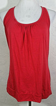 Charlotte Russe Juniors XL Tank Top Red Open Braided Racerback Sleeveles... - £7.56 GBP