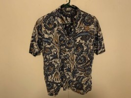 Vintage 1970s Hang Ten Camicia Hawaiana Surfer Surf Hawaii Taglia L - £58.78 GBP