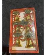 Lot 6 Christmas Bells Christmas Holiday Ornaments 1-2 Inch - $147.28 MXN