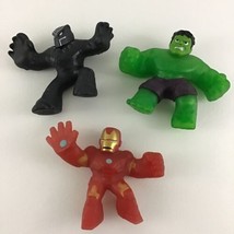 Heroes Of Goo Jit Zu Hulk Iron Man Black Panther Action Figure Stretch Pose Toy - £21.69 GBP