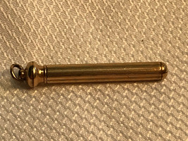 Vtg Gold Filled Lead Pencil Fob Expandable Key Chain Pendant - $59.95