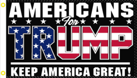 AMERICANS FOR TRUMP 2020 HUGE KEEP AMERICA GREAT KAG 4x6 ft 100% OUGH TE... - £28.24 GBP