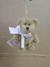 Nos Boyds Bears Jingle Bear 562428 Plush Ornament Hearts Bow B71 O - £21.18 GBP