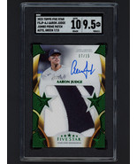 2023 Topps Five Star Aaron Judge Auto Jersey Patch Green #/15 SGC 9.5 Mt... - $1,979.99