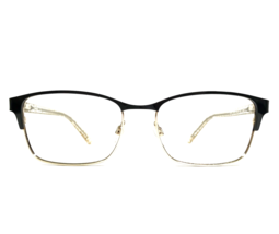 Bebe Eyeglasses Frames BB5190 001 Jet Black Gold Clear Square Full Rim 5... - £29.59 GBP