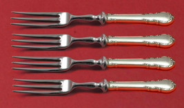 Modern Victorian by Lunt Sterling Silver Fruit Fork Set 4pc HH WS Custom Made 6" - £218.88 GBP