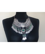 Silver Plated Drop Coin Anahit Necklace, Armenian Necklace - £49.13 GBP