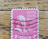 US Stamp John Adams 2c Used Red Wave Cancel 806 - $0.94