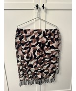 diane von furstenberg DVF scarf With fringe Black Brown Pink White Long - $48.74 CAD