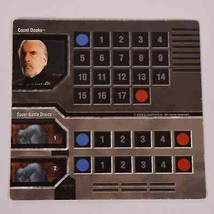 Replacement Star Wars Epic Duels Character Card Dooku &amp; Super Battle Dro... - £9.67 GBP