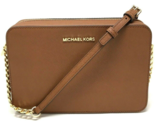 NWB Michael Kors EW Large Crossbody Brown Leather 35T8GTTC9L NWT $378 Du... - $73.25