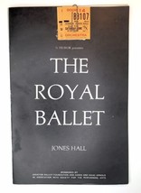 Vtg The Royal Ballet Jones Hall Program Booklet Houston Tx w/ Ticket Stubs 1969 - £28.14 GBP