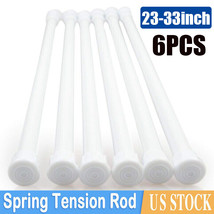 23-33&quot; Tension Curtain Rod Spring Load Adjustable Curtain Pole Heavy-Dut... - £39.84 GBP