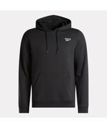 Reebok Identity Hoodie Black Size 2XL Small Logo Fleece Classic Fit - €24,05 EUR