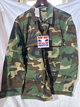 Army Woodland Camo BDU Combat Shirt Coat Medium Long Rip Stop Hot Weather NWT&#39;s - £38.75 GBP