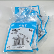 Set of 5 Hubbell-Raco EMT Conduit Snap-On Strap 1/2" Trade Size 1-Hole 4... - $14.69