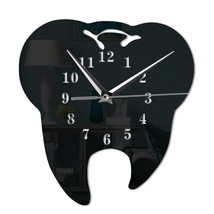 Dentist Wall Clock | Tooth Shape Wall Clock | Dental Wall Clock | Dental... - $36.98