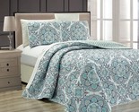 New Linen Plus Full/Queen 3 Pc. Reversible Oversized Bedspread Set Medal... - $45.94