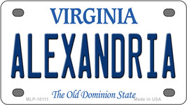 Alexandria Virginia Novelty Mini Metal License Plate Tag - £11.72 GBP