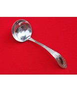 Gadroonette by Manchester Sterling Silver Cream Sauce Ladle 4 1/2&quot; Floral - £21.31 GBP