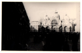 Basilica Of Saint Mark and San Marco Square Venice RPPC Black And White Postcard - £6.98 GBP