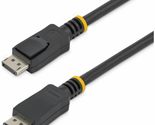 StarTech 15-ft DisplayPort Audio Video Cable with Latches M/M, Black DIS... - £34.45 GBP