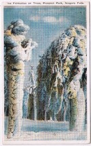Postcard Ice Formation On Trees Prospect Park Niagara Falls - £3.10 GBP