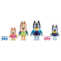 Bluey Figure 4-Pack, Pass The Parcel 2.5-3 inch, Bingo, Lucky&#39;s Dad and Lila Cha - $16.83+