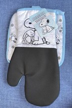 Peanuts Snoopy &amp; Easter Bunny Rabbit Kitchen Potholder Oven Mitt New Blu... - £15.62 GBP