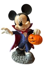 Disney Mickey Mouse Vampire Halloween Garden Statue Led Light Up  - £21.83 GBP