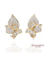18k Yellow Gold Natural Diamond Fancy Earring - $3,573.90