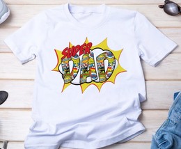 Super Dad Comic style printed Unisex T-shirt - £12.78 GBP