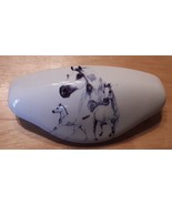 Ceramic Cabinet Drawer Pull Horse White Arabian - $11.33 CAD