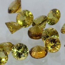 One Yellow Mali Garnet Accent Gem 2.5 mm Faceted Round Average .07 carat each - £1.87 GBP