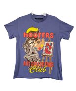 Hooters Art Collectors Club Graphic T-Shirt Men&#39;s M Hootie Owl Blue Shor... - $30.71 CAD