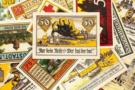1920&#39;s Germany Notgeld Money 25pc City Views - Berchtesgaden, Oberschlesien - $99.00