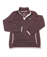 LL Bean Womens Burgundy Birdseye Sweater Fleece Pullover XS Petite Cabin... - $726.34 MXN