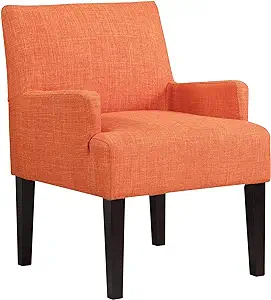 Main Street Upholstered Guest Chair With Espresso Finish Accents, Tanger... - $398.99